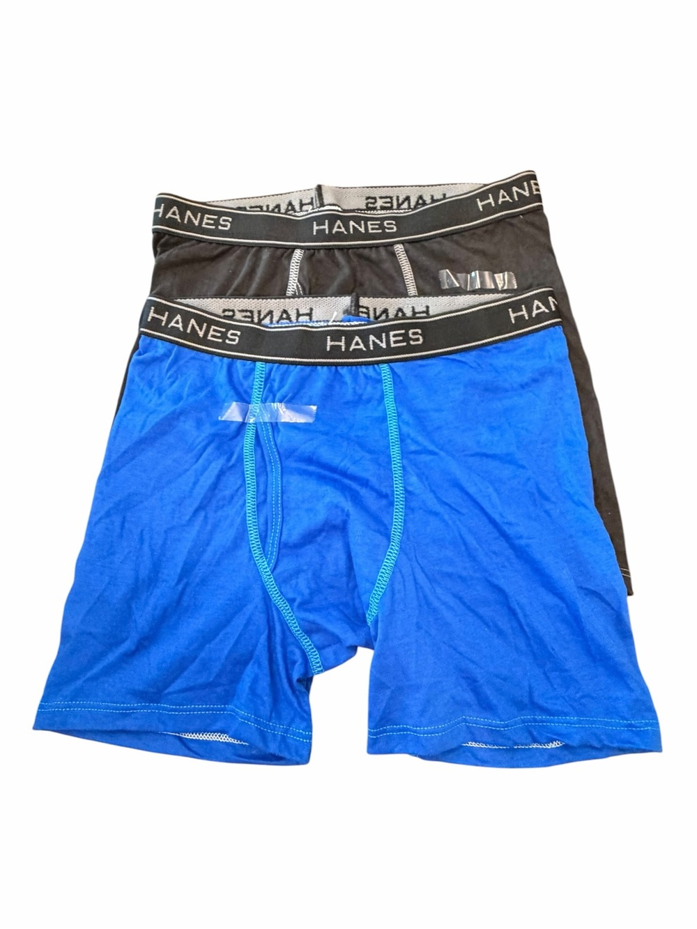 2 Hanes Ultimate Tagless Boxer Briefs Mens Large Cotton Blend Wicking 36-38” New